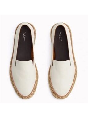 Rag & Bone Cairo Leather Loafer 38.5/8.5 Bone
